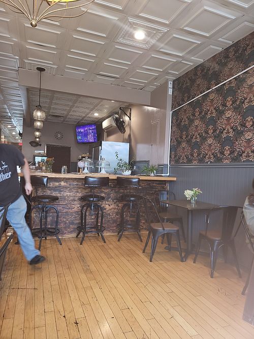 Counter and tables available at The Wild Feast Cafe in Rockville Centre