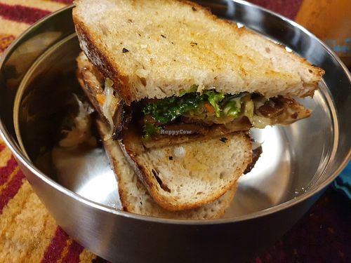 Flux sandwich in same container.. needed another fix. Sooo good at Flux in Brighton