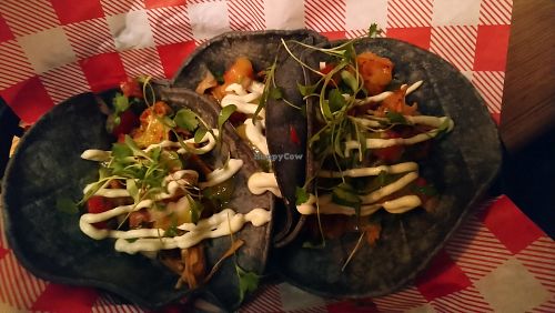 Jackfruit tacos at Flux in Brighton