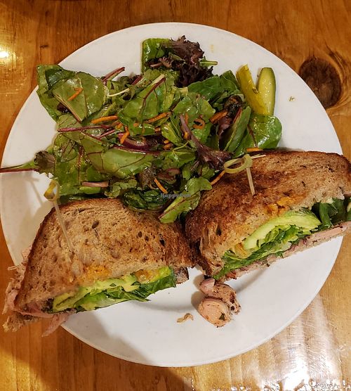 Jackfruit (tuna) sandwich at Sage Plant Based Bistro & Brewery in Agoura Hills