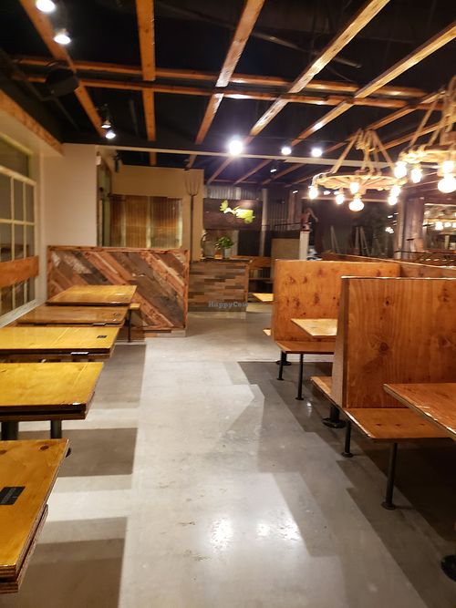 It will be great to sit inside one day. Though they do have patio sitting. at Sage Plant Based Bistro & Brewery in Agoura Hills