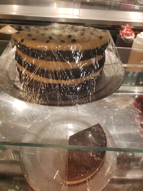 Cake. (Covered) and awesome ice cream at Sage Plant Based Bistro & Brewery in Agoura Hills