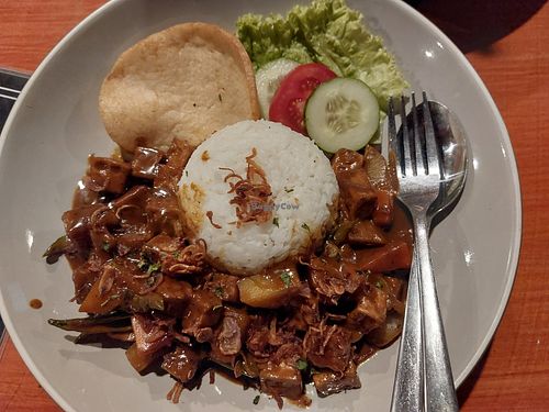 Tofu/tempeh rendang at Jizzy Warung in 