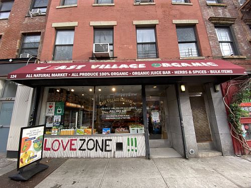 store front  at East Village Organic in New York City