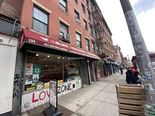 outside  at East Village Organic in New York City