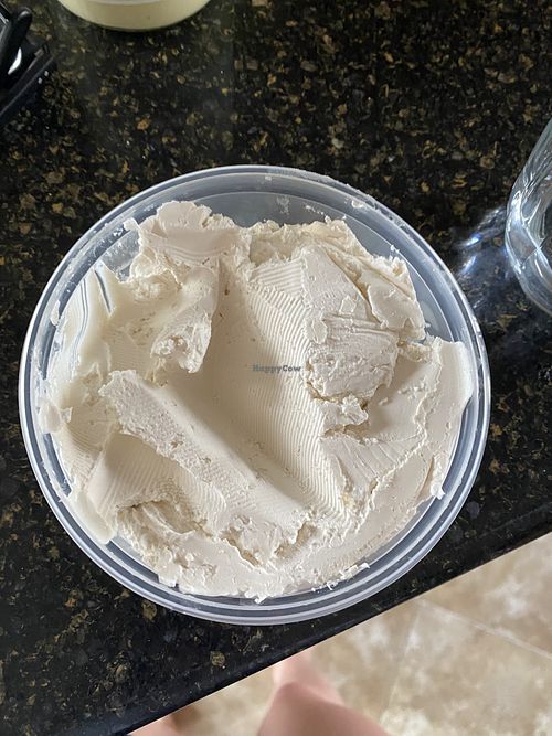 Plain  vegan cream cheese  at Seaford Bagels in Seaford
