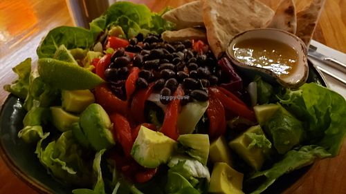 Tex mex salad at The Barbary Coast in Douglas