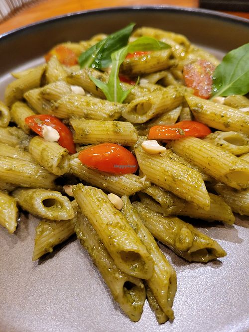 Pesto pasta at Halapua by Kapuhala in Koh Samui
