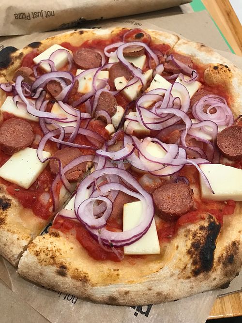 Sausage Pizza at Pizza Me in Brasilia