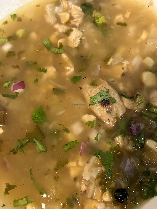 Vegan “chk’n” soup. Incredible  #Veganuary at Tocaya Modern Mexican - Fashion Square in Scottsdale