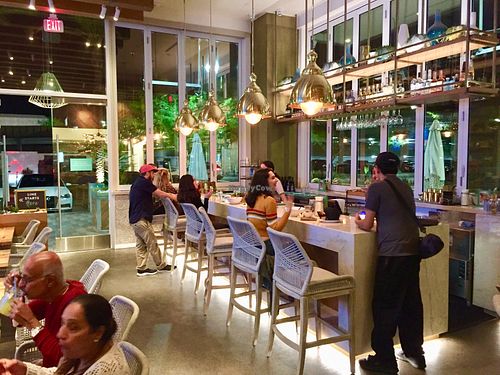 Beautiful interior bar at Tocaya Modern Mexican - Fashion Square in Scottsdale