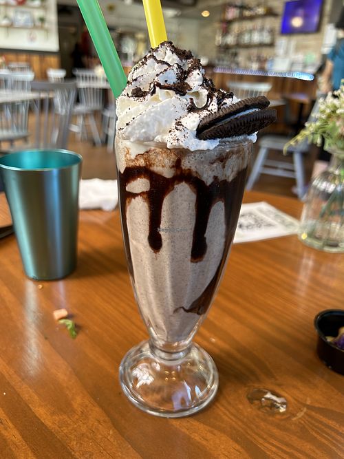 Oreo shake - bomb! I could have had two! 🤤  at Vegan Avenue in San Antonio