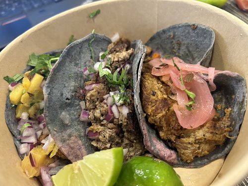 Taco sampler   at Pali Pali del Valle in Mexico City