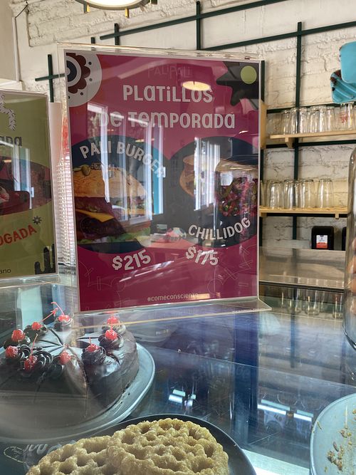 Dessert Case and Temporary Specials  at Pali Pali del Valle in Mexico City
