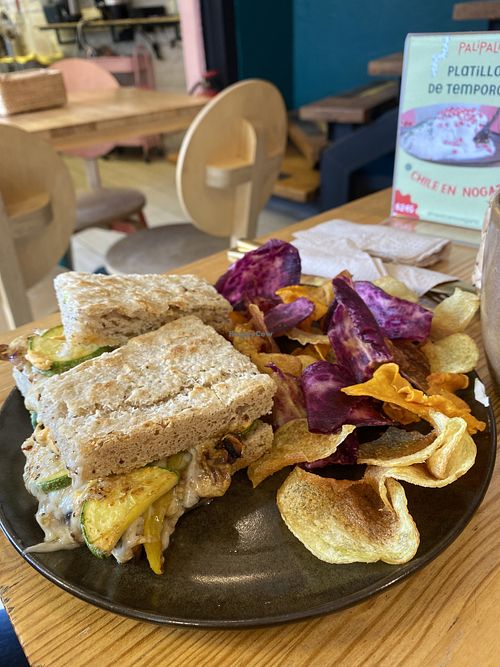 Sandwich de Vegetables (Grilled) and Gluten-Freee  at Pali Pali del Valle in Mexico City