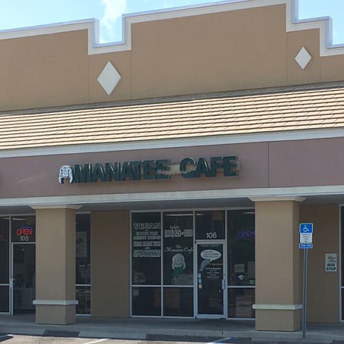 Manatee Cafe entrance at The Manatee Cafe in St Augustine