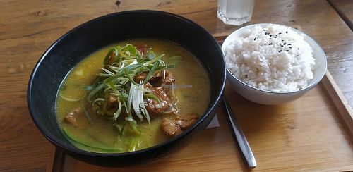 Curry Tofu vegan. Very delicious😍 at Rice Time in Vienna