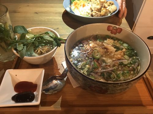 Vegan pho at Rice Time in Vienna