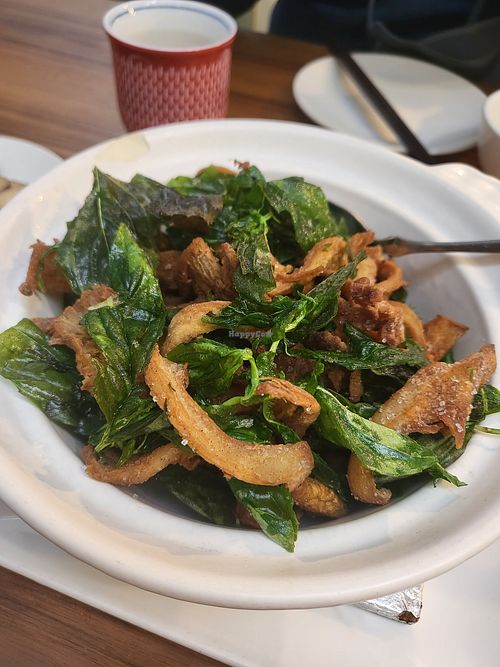 Salt and pepper style deep fried mushroom at XiángHé 祥和 - Serenity in Taipei