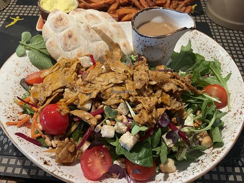 Gardensalat with extra vegan kebab  at Peter Pane - Leuchtturm in Rostock