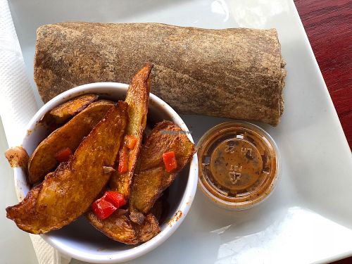 Breakfast burrito  at Green Peas in Culver City