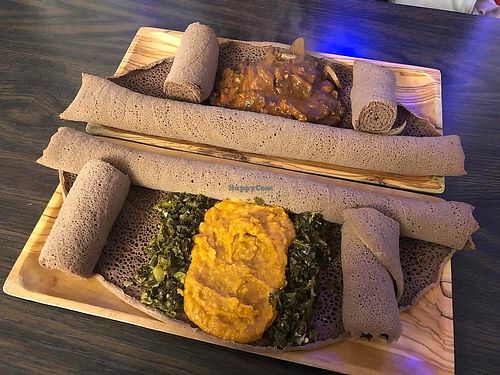 Stewed kale and chickpea at Nile Vegan in Columbus