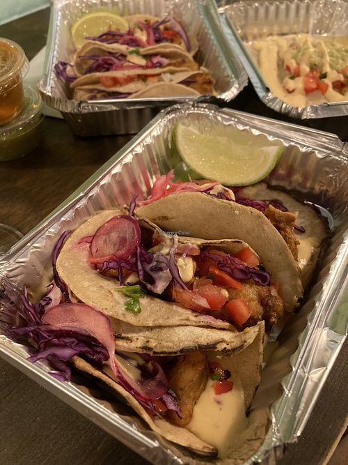 Cauliflower/Californian tacos  at Monchito in Barcelona