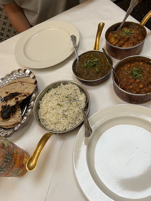 Jeera rice and vegan roti ( without butter)  at Namaste in Dover