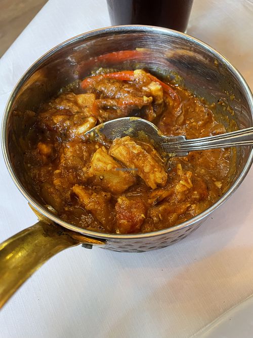Vegan murgh pepper masala  at Namaste in Dover