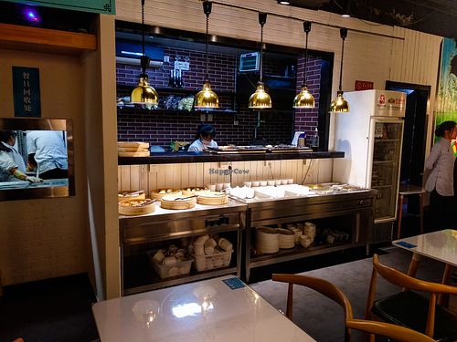 Dumpling bar at Suhu Veggie Tiger Tsinghua at SUHU 素虎 - Tsinghua in Beijing