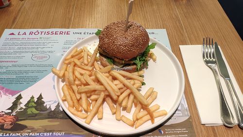 Gaia Burger (without pesto) at La Salicorne in Le Mont-saint-michel