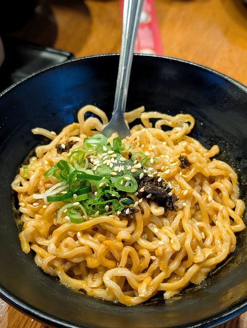 Vegan dan dan noodles at Dough Zone - Pine St in Seattle