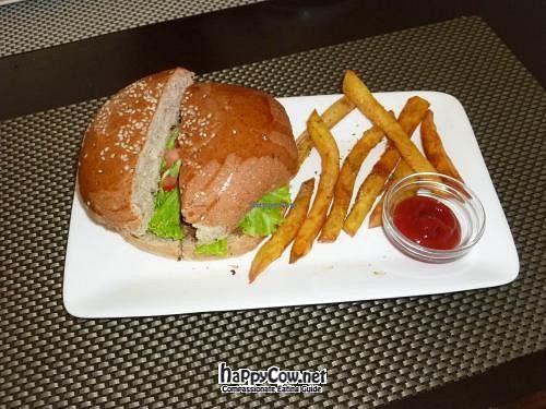 Vegan Burger  at Corner Tree Cafe in Makati