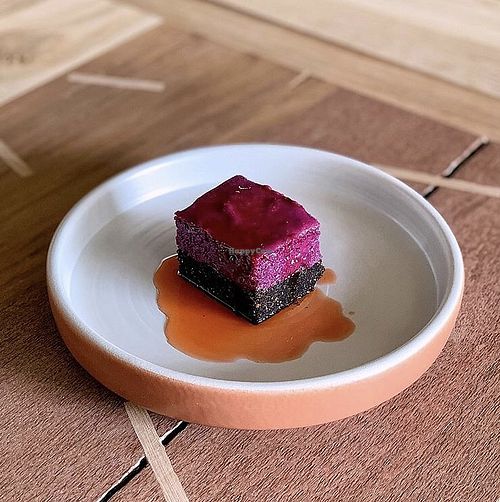 Sweet potato and carob cheesecake  at Kitchen Dates in Lisbon