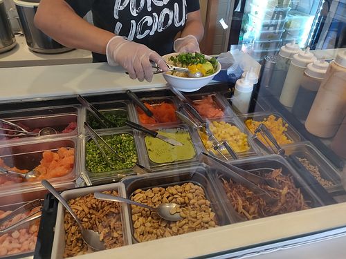 Ingredients at Marakai Poke in Tijuana