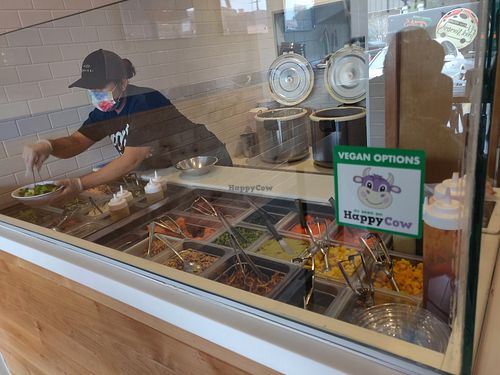 Counter at Marakai Poke in Tijuana
