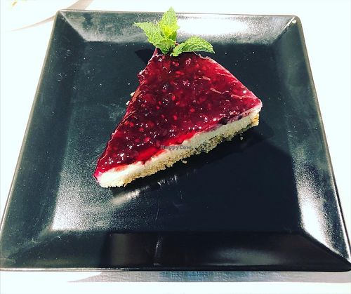 Raw cheesecake  at Verde in Basel