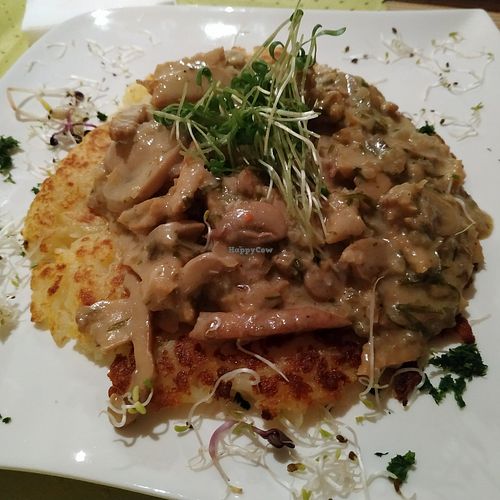 Some kind of wonderful swiss dish at Verde in Basel