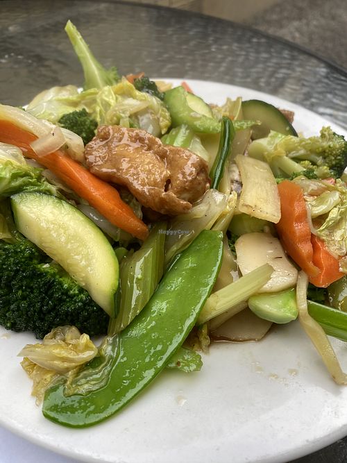 Tofu and veggies  at Tommy's Wok in Carmel-by-the-sea