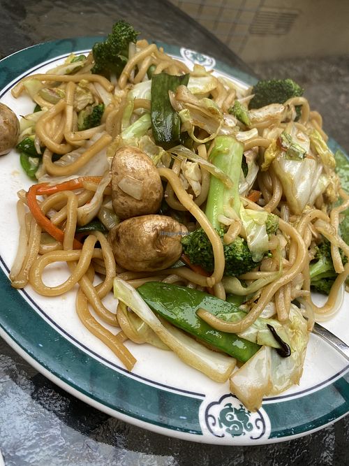 Noodles w veggies  at Tommy's Wok in Carmel-by-the-sea