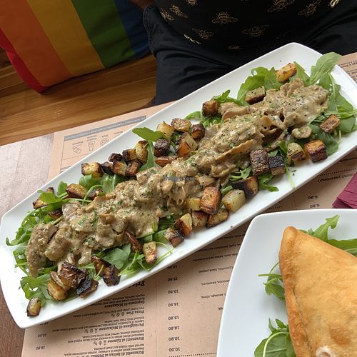 Seitan at Sora Lella Roman Vegan Restaurant in Edinburgh