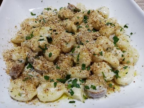 Gnocchi at Sora Lella Roman Vegan Restaurant in Edinburgh