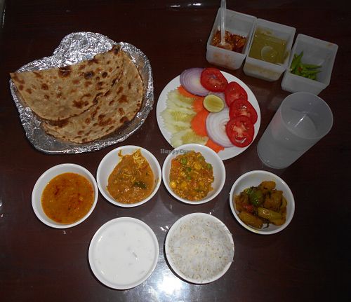 Unlimited Thali 180 Baht at Ganesh Pavitra Bhojannayla in Pattaya