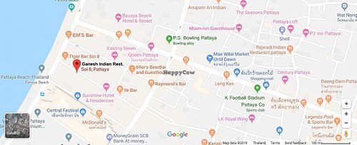 Location at Ganesh Pavitra Bhojannayla in Pattaya