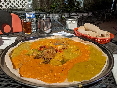 Veggie platter for two at Habesha in Sacramento