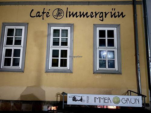 outside at Café Immergrün in Jena