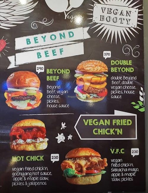 Vegan Menu at Bootlegger in Phuket