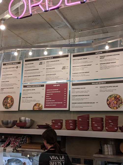 The menu. at beets&roots - Dorotheenstraße in Berlin