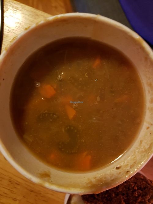 Yummy Vegan lentil soup at King Of Falafel & Shawarma in Garfield