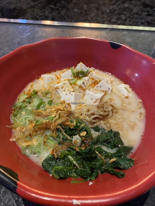 Vegan creamy ramen  at JINYA Ramen Bar in North Bethesda